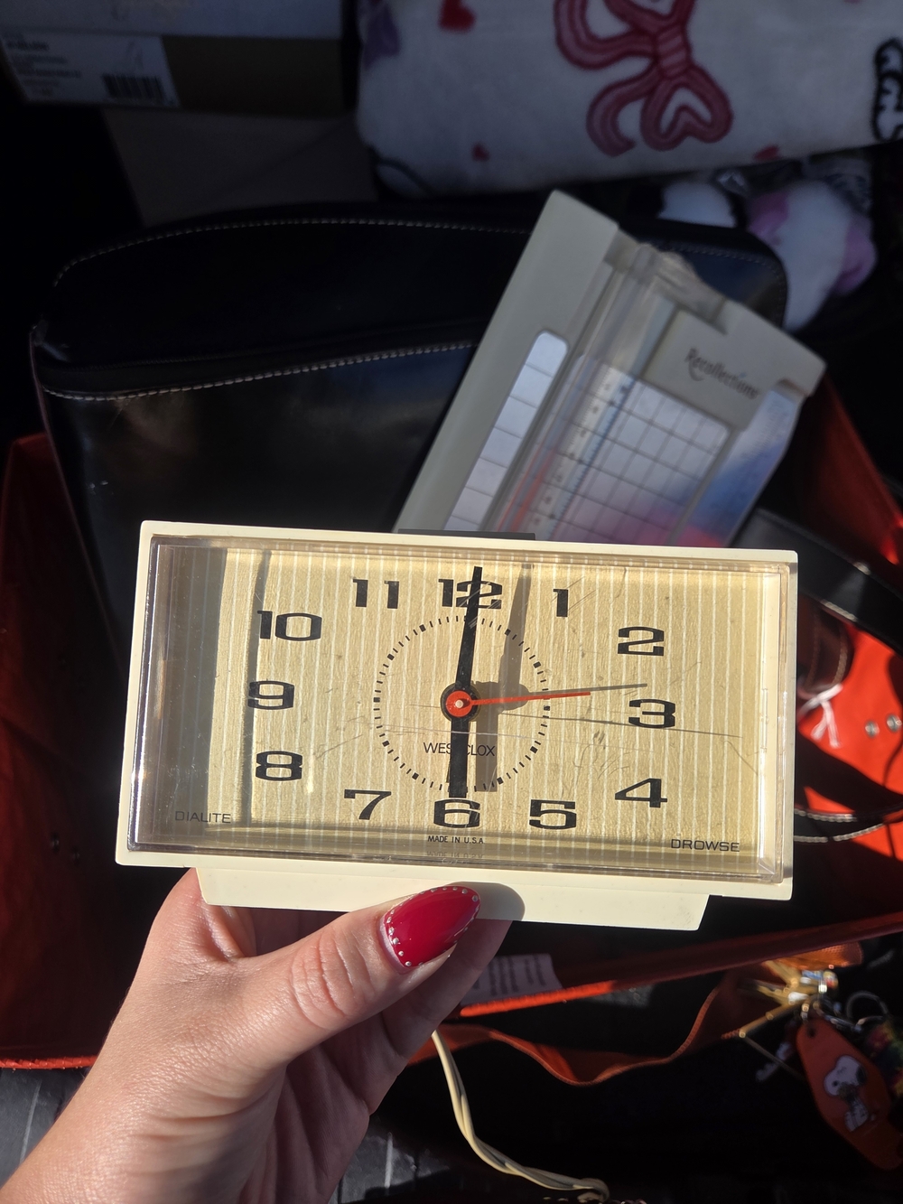 Vintage Wesclox Alarm Clock Working